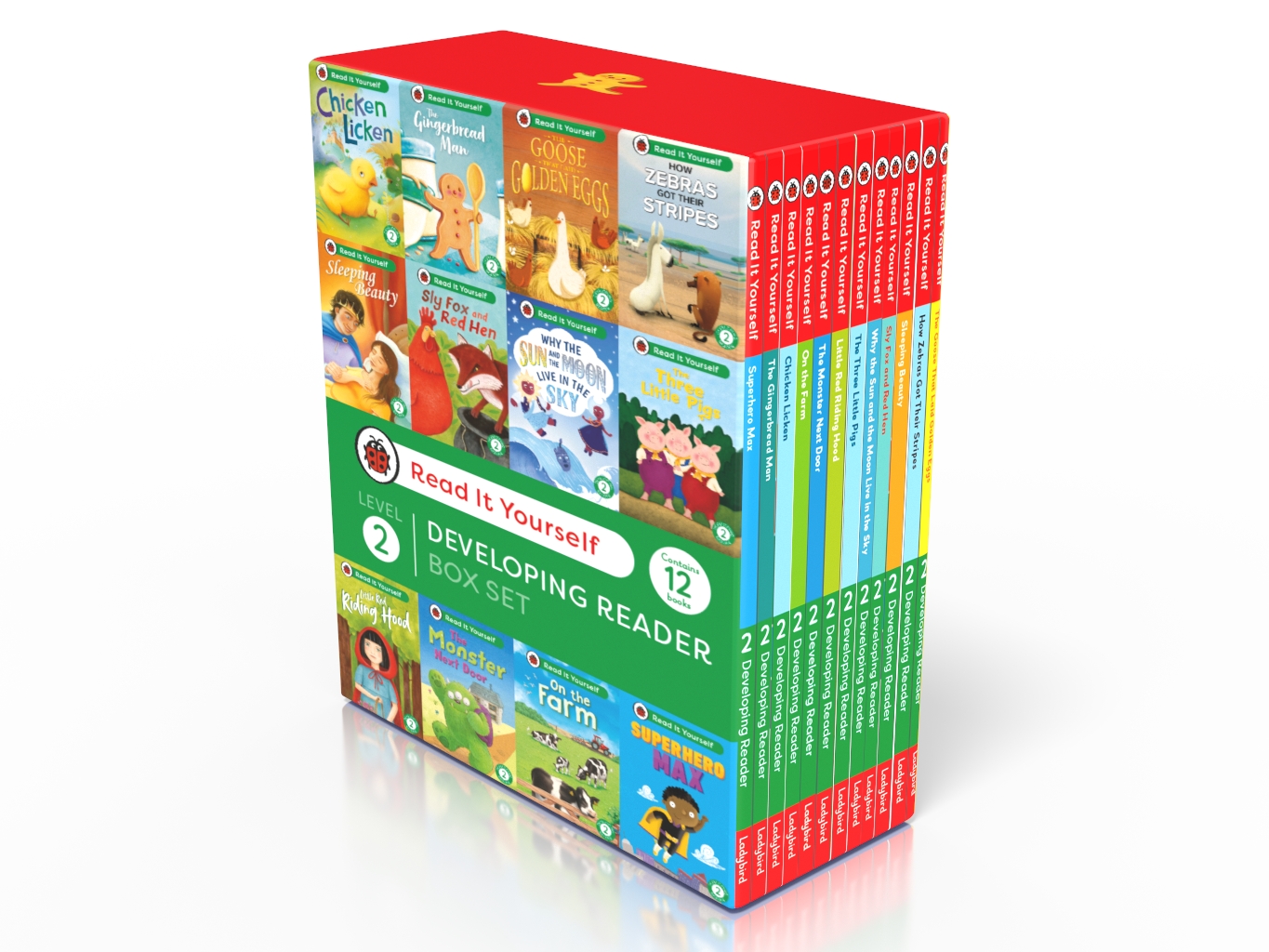 Read It Yourself with Ladybird: Developing Readers Level 2: 12 Books Collection Box Set (The Three Little Pigs, The Gingerbread Man, Little Red Riding Hood, Sleeping Beauty and More)