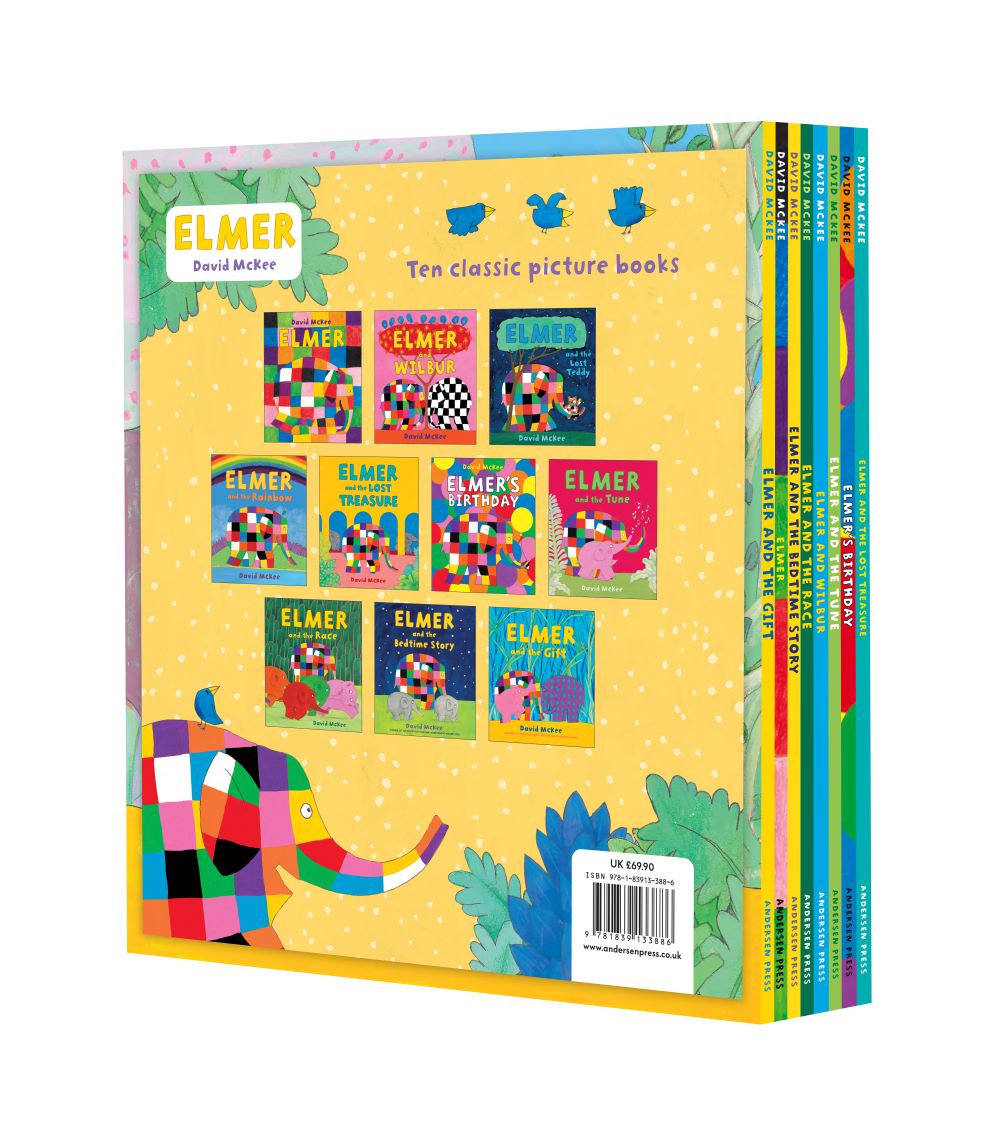 Elmer 10 Classic Picture Books Boxset | Age 3+ | Stories including Elmer, Elmer and Wilbur, Elmer and The Lost Teddy, Elmer and The Rainbow, Elmer and the Lost Treasure, Elmer’s Birthday and more!