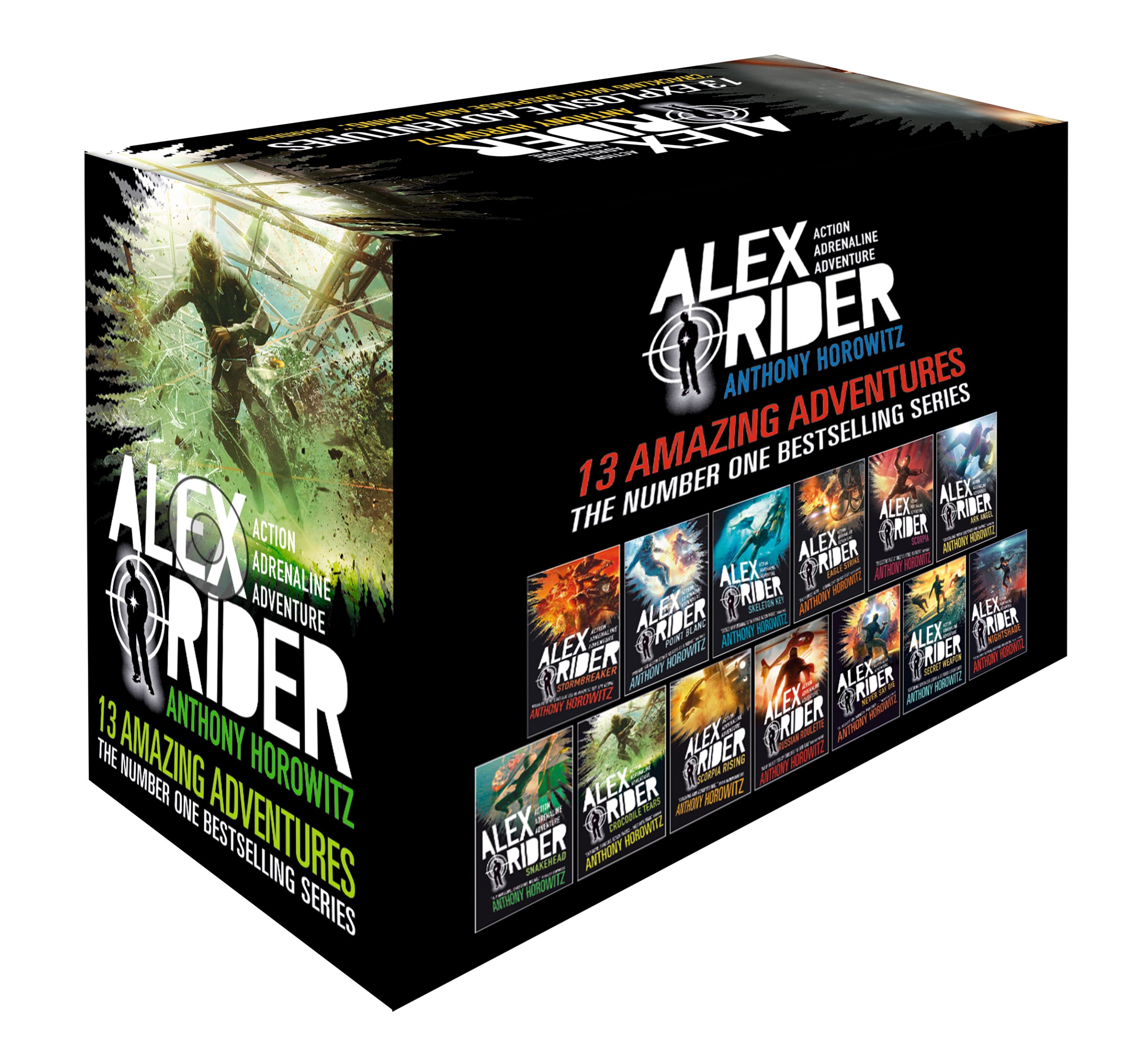 Alex Rider 13 Books Collection Boxset (Stormbreaker, Point