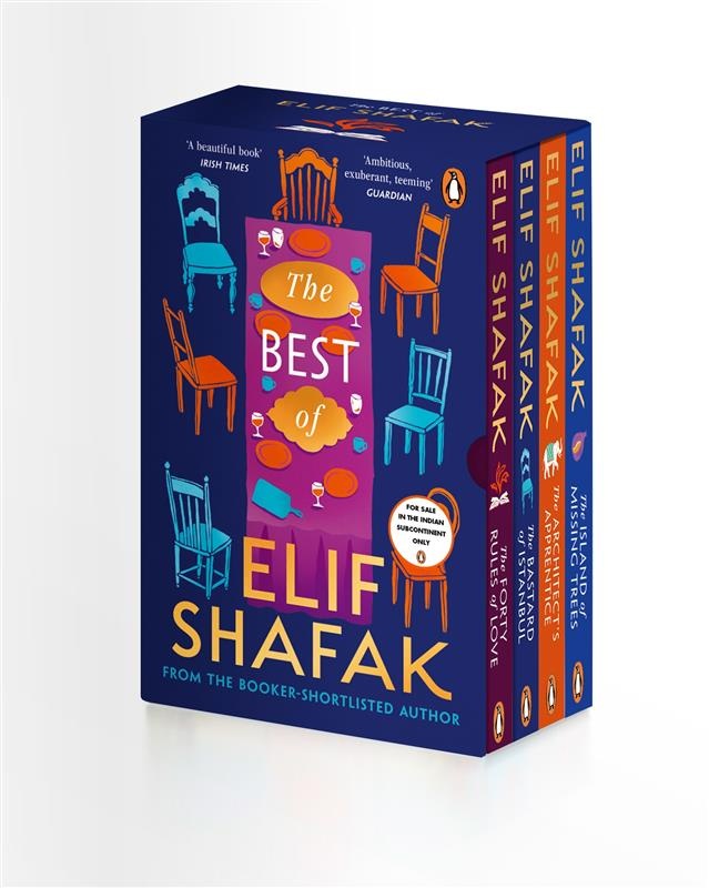 ELIF SHAFAK 4 BOOKS BOXSET: The Forty Rules of Love, The Bastard of Istanbul, The Architect’s Apprentice and The Island of Missing Trees | A LITERARY TREASURE!