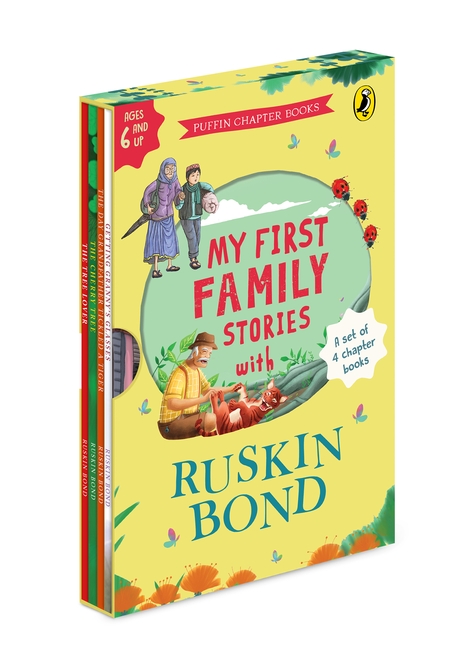 My First Family Stories: Ruskin Bond Boxset (Set of 4) | Illustrated Family Stories with Nature, Relationships, and Life Lessons | Perfect for Bedtime Reading and Gifting