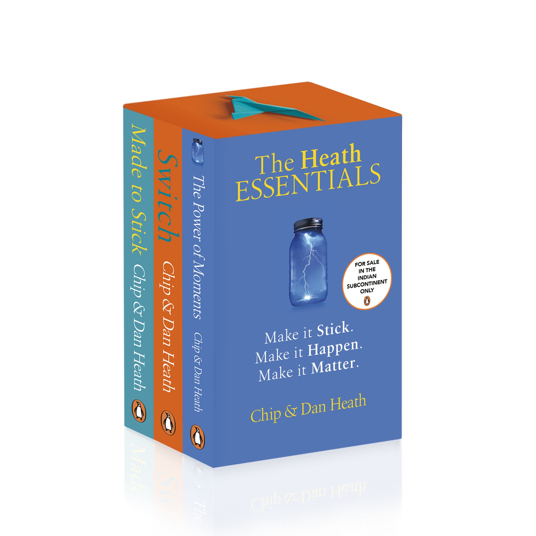 THE HEATH ESSENTIALS 3 BOOKS COLLECTION: Made to Stick, Switch, and The Power of Moments | Business, Communication, Change Management and Decision Making