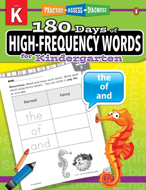 180 Days of High-Frequency Words Grade Kindergarten