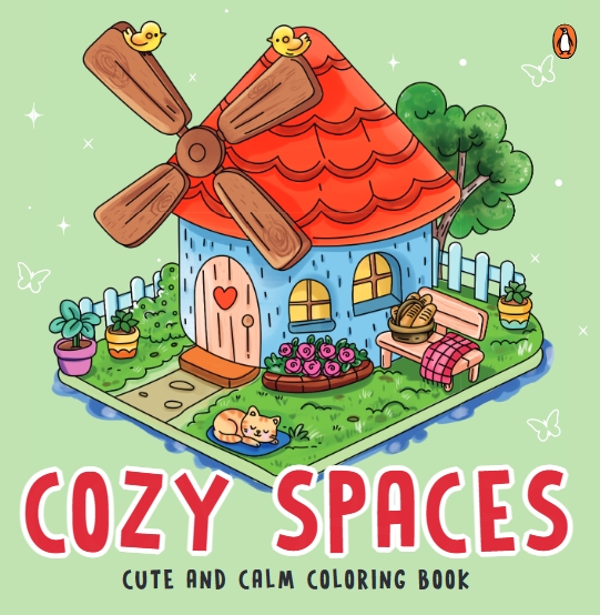 Cozy Spaces - Cute and Calm Coloring Book
